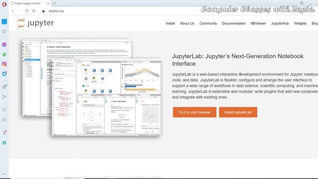 Jupyter Notebook for Python Installation and Use for Beginners in Hindi | Class 11 and 12 Python смотреть онлайн