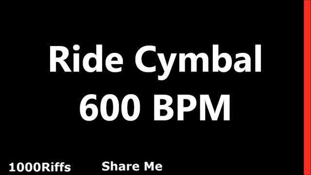Ride Cymbal Metronome : 600 BPM смотреть онлайн