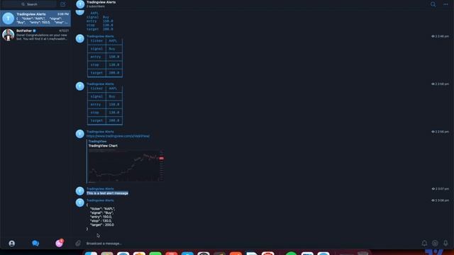 Tradingview Telegram Webhook Bot with Chart Snapshot (Revised) смотреть онлайн