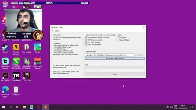 TUTORIAL CORRIGINDO BUGS / ERROS DO GAME MANHUNT & TRADUZINDO ( VERSÃO STEAM ) смотреть онлайн