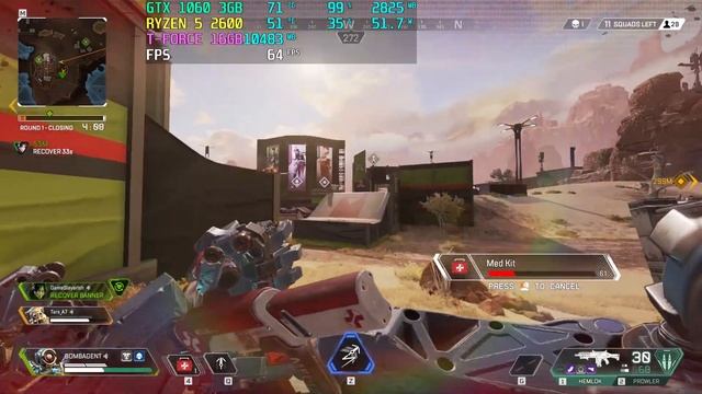 APEX LEGENDS SEASON 5 RYZEN 5 2600 GTX 1060 FPS TEST - MAX SETTINGS смотреть онлайн