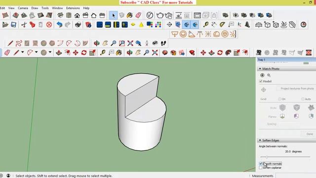 Smooth Edges - Sketchup Tutorial смотреть онлайн