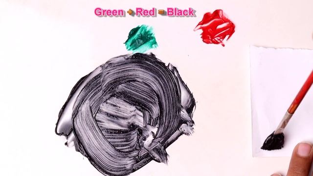 Mixing Red And Green - What Color Make Red And Green - Mix Acrylic Colors смотреть онлайн