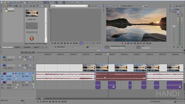 Эффект помех в Sony Vegas (Шум телевизора) смотреть онлайн