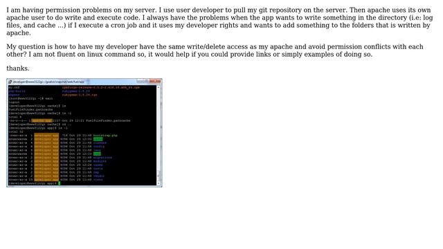 DevOps & SysAdmins: Make my git user and apache user have read/write/delete access смотреть онлайн