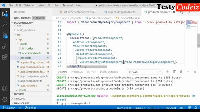Angular 10 project from scratch| Ecommerce App in angular 10|Create Components and Routes in angula смотреть онлайн
