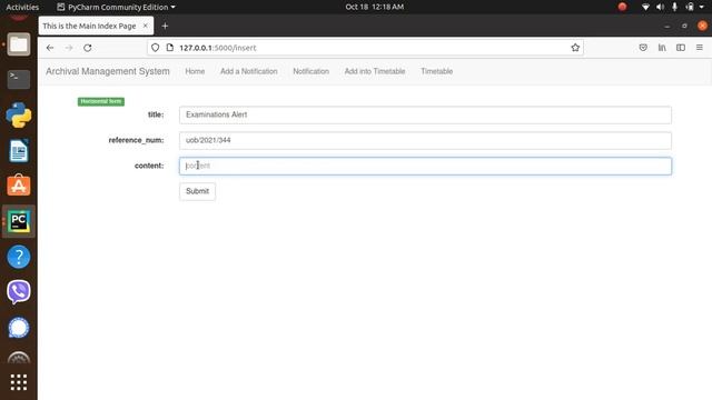 Overview | Archival Management System | Flask python смотреть онлайн