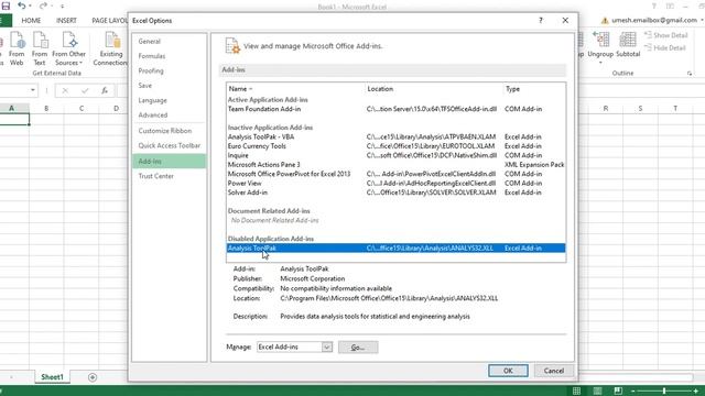 How to Install the Data Analysis ToolPak in Microsoft Excel смотреть онлайн