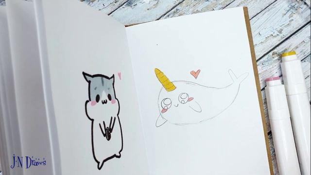 Нарвал Единорог Как Нарисовать Рисунки для ЛД Простые Рисунки Как Рисовать смотреть онлайн