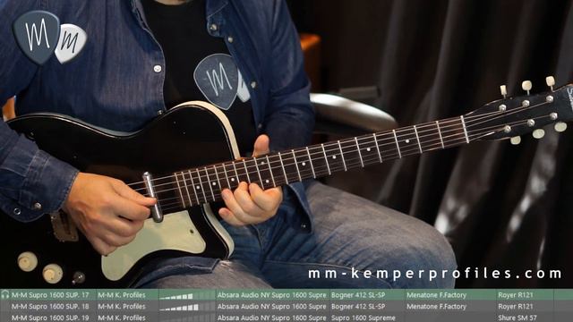 Testing M-M Supro 1600 Supreme Kemper Profile Pack - '58 Silvertone guitar смотреть онлайн