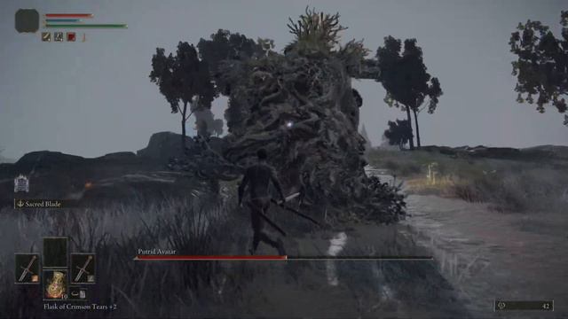 Elden Ring - Fort Faroth in Caelid, Putrid Avatar, Level 1, No Hit смотреть онлайн