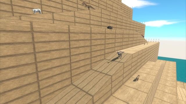 Animals vs Dinosaurs Zigzag Mountain Running - Animal Revolt Battle Simulator смотреть онлайн