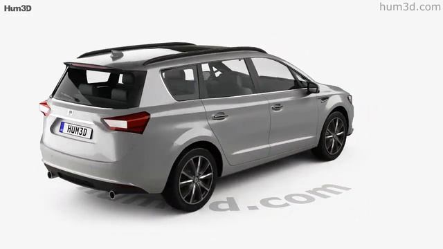 Generic minivan 2019 3D model by Hum3D.com смотреть онлайн