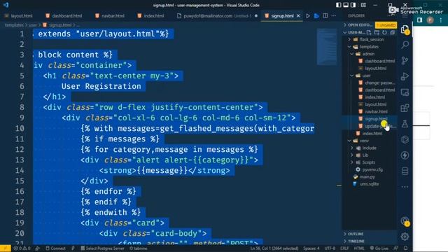 #6 User Update Profile | User Management System | Flask Project смотреть онлайн