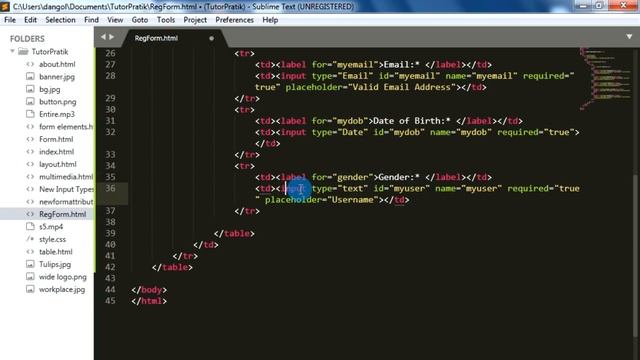 Create Registration Form In HTML Without CSS Session 19 | HTML5 | Tutor Pratik смотреть онлайн