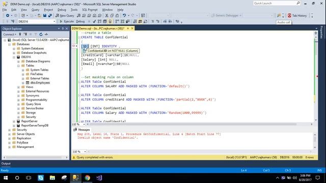 Dynamic Data Masking in SQL Server смотреть онлайн