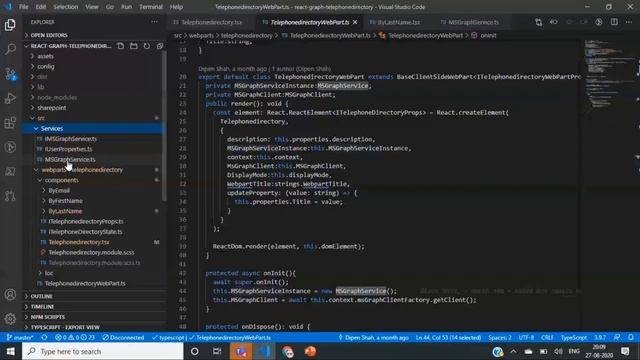 Building company Phone Directory solution with SPFx and Microsoft Graph смотреть онлайн