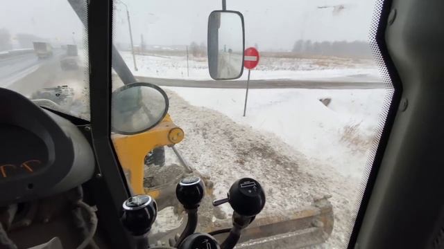 Уборка снега. Автогрейдер SDLG 9190 смотреть онлайн