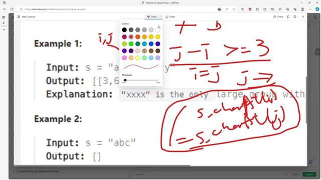 LeetCode 830 | Positions of Large Groups | 2 Pointers| Java смотреть онлайн