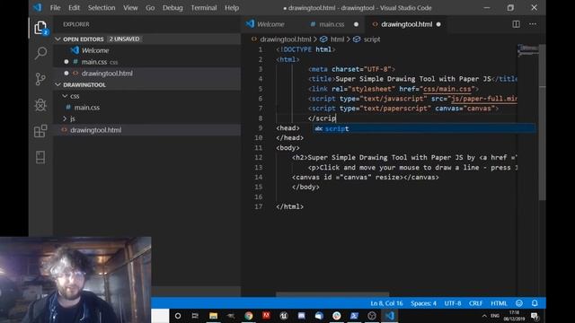 Create a Super Simple Drawing Tool with paper.js смотреть онлайн