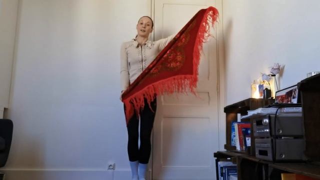 "Танец с платком " часть2 Видео курс "Скорая танцевальная помощь", Группа ЖУРАВУШКИ, 2 урок смотреть онлайн