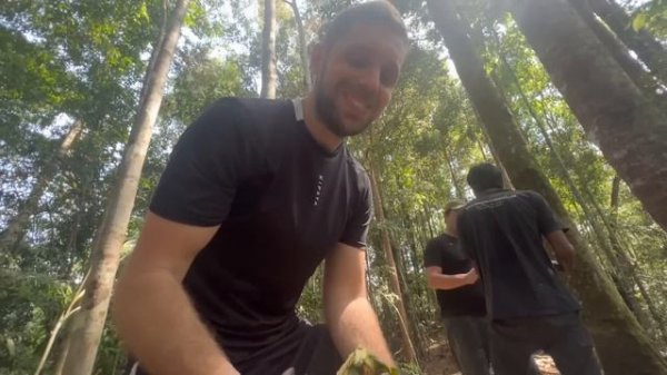 Orangutan JUNGLE TREK in Sumatra ??Bukit Lawang, Nasi Goreng, Leeches, Tubing, Indonesia Travel Vlo