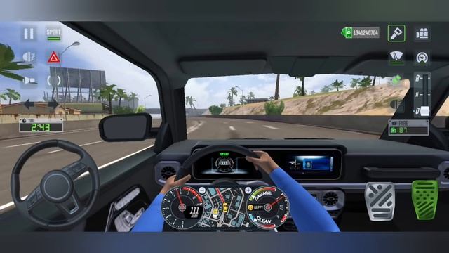Benz G-Class Taxi Driving at Coastal City - Taxi Sim 2020 - Android Gameplay смотреть онлайн