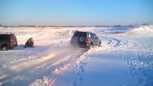 Зимний Джип спринт 31.01.2015 Старт Patrol и  Tacoma