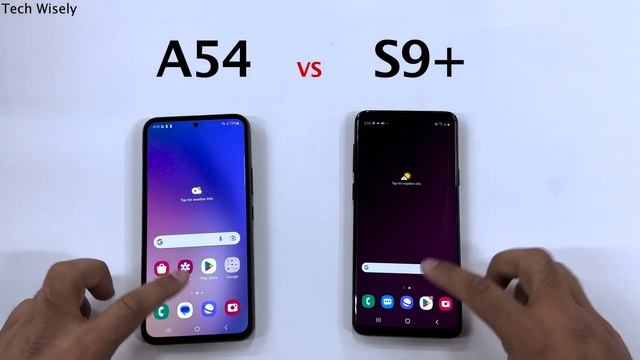 SAMSUNG A54 vs S9+ Speed Test смотреть онлайн