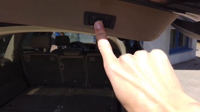 Audi Q7 power tailgate adjustment of max height смотреть онлайн