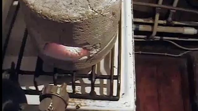 Газовая горелка из краскопульта. _ Gas burner of the spray gun. смотреть онлайн