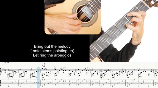 Moon river (Mancini) Guitar lesson, sheet and tab смотреть онлайн
