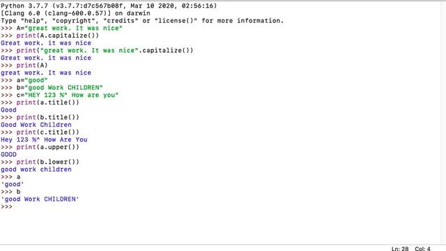 BUILT-IN STRING FUNCTIONS - PYTHON PROGRAMMING (Part-1) смотреть онлайн