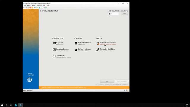 Installing Fedora Server on Hyper-V смотреть онлайн