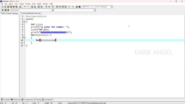 C26. REVERSE NUMBER PATTERN -USING C PROGRAM - NUMBER PATTERN 2 смотреть онлайн