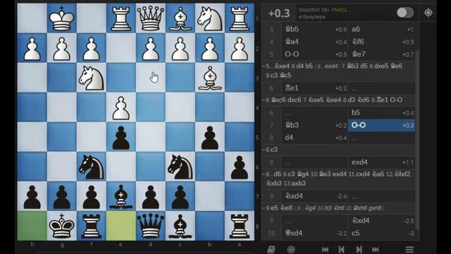 Испанская партия,играем правильно за черных. смотреть онлайн