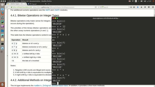 13 - التعامل مع Bitwise Operations في لغة Python смотреть онлайн