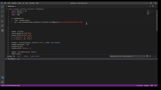 Weather api using python смотреть онлайн