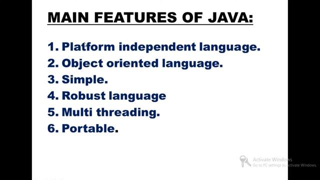 Introduction to Java Programming | Main features of Java | Lecture 1 смотреть онлайн