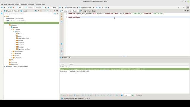 Postgresql, how to create database(db)? how to create role(user) in postgresql? смотреть онлайн