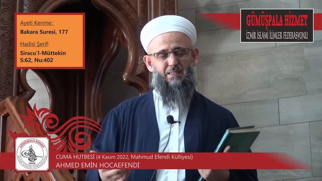 Cuma Hutbesi (4 Kasım 2022, Ahmed Emin Hocaefendi, Mahmud Efendi Külliyesi) смотреть онлайн