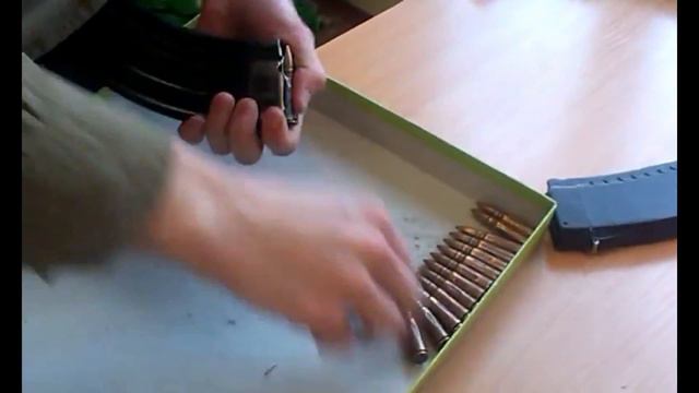 Russian school.The ammunition mag from a Kalashnikov rifle 7,62x39. смотреть онлайн