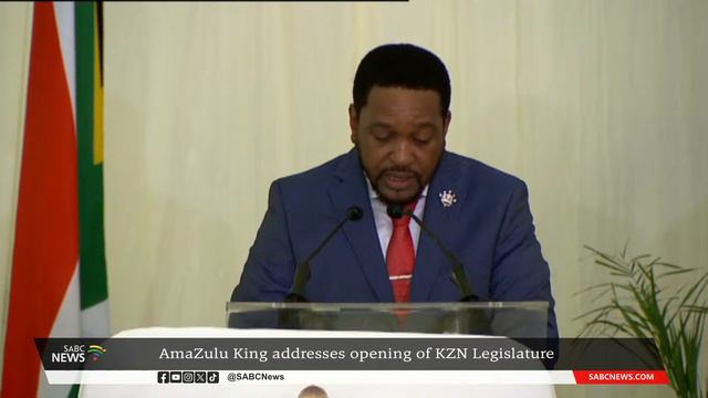 AmaZulu King Misuzulu kaZwelithini addresses the opening of the KZN legislature смотреть онлайн