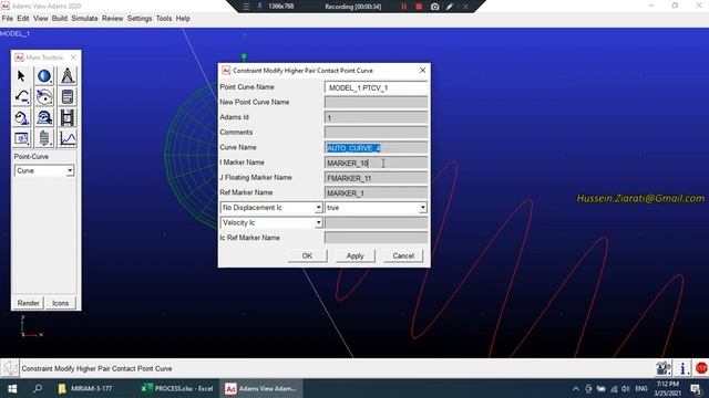 Msc Adams View tutorial MERIAM3 171 STEP11 (Plus Microsoft Excel) смотреть онлайн