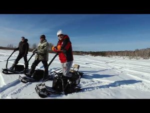 Аналог миниснегохода для зимней рыбалки, отдыха, спорта - мотосноуборд SNIKE