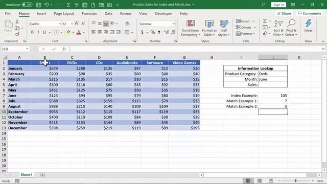 Excel INDEX and MATCH смотреть онлайн