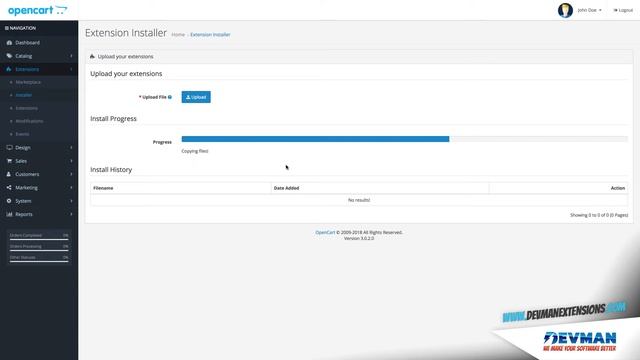 Opencart Import/Export PRO - Lesson 00 - Installing extension смотреть онлайн
