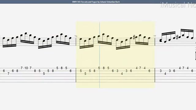 Guitar TAB - J.S. Bach - BWV 565 Toccata and Fugue (1685-1750) | Tutorial Sheet Lesson #iMn смотреть онлайн