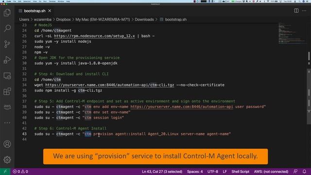Control M and AWS EC2 Bootstrap смотреть онлайн