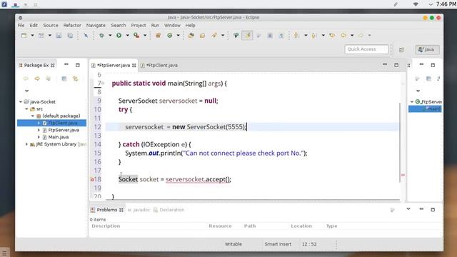 52 JAVA Networking File transfer Server Client смотреть онлайн